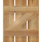 Ekena Millwork Spaced Board-n-Batten Shutters w/Z-Bar, Rough Sawn Western Red Cedar, 17 1/8W x 20H, PR RBS06Z17X020RWR - alternate 2